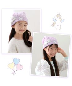 Mother garden マザーガーデン ユニコーン キッズ ニット帽子 《パープル》
