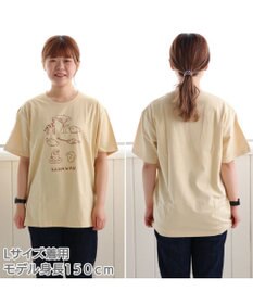 Mother garden しろたん Tシャツ 半袖  《KANAWAN柄》 ベージュ色　S/M/L/XL レディース メンズ ユニセックス 男女兼用  かわいい キャラクター 半袖Ｔシャツ マザーガーデン   父の日 父の日ギフト
