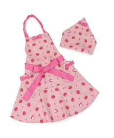 Mother garden マザーガーデン キッズエプロン & 三角巾 セット 130cm 《ユニコーン/野いちご柄》