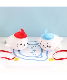 Mother garden しろたん カーリングマスコット 赤色 22cm小さい ぬいぐるみ マスコット カーリング あざらし アザラシ かわいい キャラクター プレゼント ギフト マザーガーデン