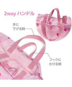 Mother garden マザーガーデン 野いちご お着替え巾着リュック 《レトロストロベリー柄》