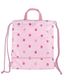 Mother garden マザーガーデン 野いちご お着替え巾着リュック 《レトロストロベリー柄》