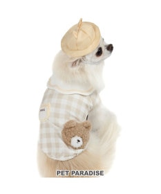 ペットパラダイス くまちゃん チェック 園児服 小型犬 / PET