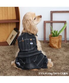 PET PARADISE Lee デニム オーバーオール 《ブラック》 中型犬 大型犬
