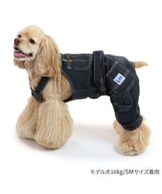 PET PARADISE Lee デニム オーバーオール 《ブラック》 中型犬 大型犬