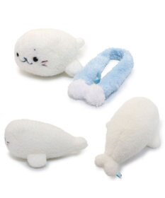 Mother garden しろたん マフラー付 ふわ雪 マスコット 22cm