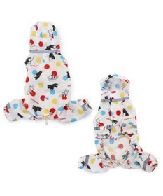 PET PARADISE リサとガスパール フルカバー レインコート 《風船柄》 中型犬 大型犬