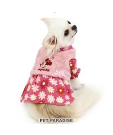 PET PARADISE ディズニー ミニーマウス ワンピース ベスト付き 《花柄 》小型犬
