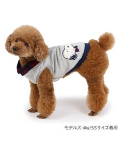 PET PARADISE スヌーピー おりこうトレーナー  グレー 小型犬