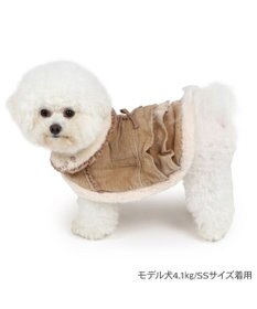 PET PARADISE ペットパラダイス フリルポンチョ 《ブラウン》  超小型犬 小型犬