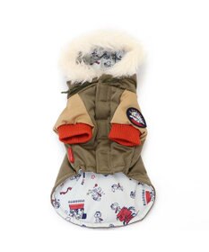 PET PARADISE スヌーピー 遠赤外線 コート 《カーキー》小型犬