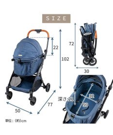 PET PARADISE smooca ネオ ワンロック ペットカート《デニム調》