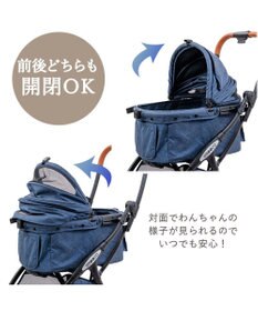 PET PARADISE smooca ネオ ワンロック ペットカート《デニム調》