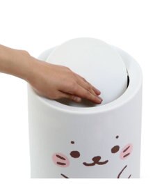 Mother garden しろたん 顔ぼん ダストボックス 大 《12L》 ゴミ箱