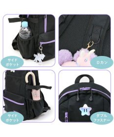 Mother garden マザーガーデン ユニコーン キッズ リュック ブラック リフレクターキーホルダー付き