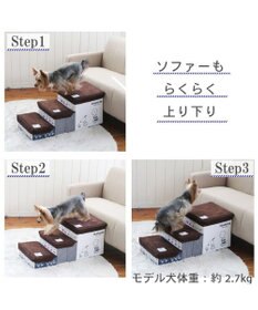 PET PARADISE 犬 ステップ 階段 スヌーピー 3段 ステップ 収納付きフレンズ柄