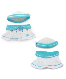 Mother garden しろたん ついてきちゃうマスコット用 着せ替え服  《マリン服 水色》 単品