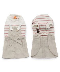 PET PARADISE 犬の服 犬 スカート つなぎ 【小型犬】 ナチュラル エプロン