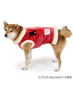 PET PARADISE リサとガスパール 背中開き もこふわ ベスト 中型犬