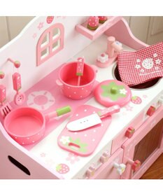 Mother garden  マザーガーデン 野いちごままごと キッチンツールセット《粒々いちご柄 》