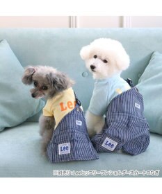 PET PARADISE Lee ワンショルダー パンツつなぎ 《ヒッコリー》 小型犬
