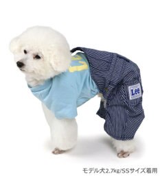PET PARADISE Lee ワンショルダー パンツつなぎ 《ヒッコリー》 小型犬