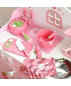 Mother garden  マザーガーデン 野いちごままごと キッチンツールセット《粒々いちご柄 》