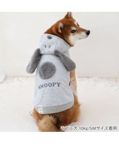 PET PARADISE スヌーピー ワントーン パーカー 《グレー》 中型犬 大型犬