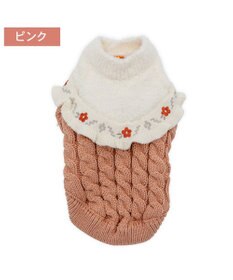 PET PARADISE ペットパラダイス バイカラー ニット 《ピンク》 小型犬