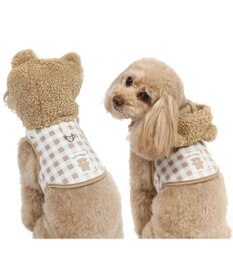 PET PARADISE ペットパラダイス くま なりきり ハーネス 《 チェック柄 》 Ｓ
