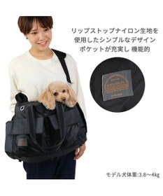 ハナさん専用　小型犬用キャリーバッグ 黒 ギアロングトートキャリー】キャリーバッグ ショルダー 犬