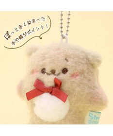 Mother garden しろたん フラットチーク キーホルダー 《らっこいぬ》 単品