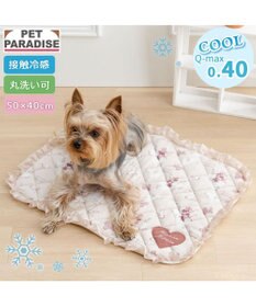 PET PARADISE ディズニー ミニーマウス クールマット 《ハート柄》S