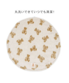 PET PARADISE ペットパラダイス くまちゃん織り 遠赤外線 ボアマット 丸型 M