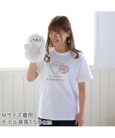 しろたん Tシャツ 半袖 《ここから先はぼくを通してください柄