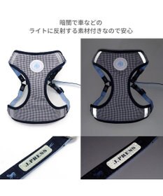PET PARADISE J.PRESS ギンガムチェック ハーネス&リード   ３Ｓ 小型犬