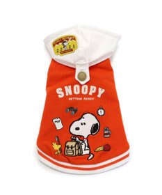 PET PARADISE スヌーピー  おでかけ柄  パーカー 《オレンジ》中型犬  大型犬