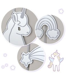 Mother garden マザーガーデン ユニコーン ウォールステッカーミラー