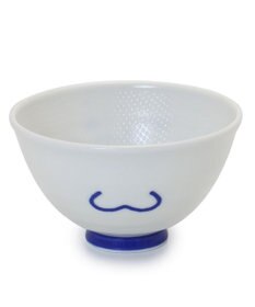 Mother garden しろたん ごはん粒がくっつきにくい ご飯茶碗 《大盛》 《顔ぼん柄/しろたん＆らっこいぬ柄》 単品