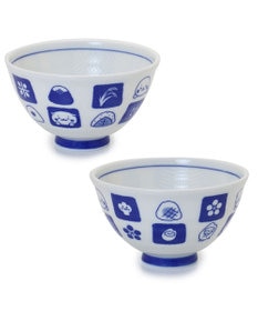 Mother garden しろたん ごはん粒がくっつきにくい ご飯茶碗 《大盛》 《顔ぼん柄/しろたん&らっこいぬ柄》 単品