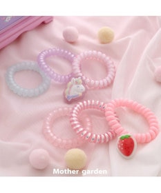 Mother garden マザーガーデン 野いちご コイルヘアゴム 3個セット