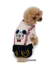 PET PARADISE ディズニー ミッキーマウス サスペンダー付き パンツ 小型犬