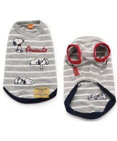 PET PARADISE 犬の服 犬 スヌーピー トレーナー 【中型犬】 ボーダー