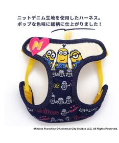 PET PARADISE 犬 ハーネス リード デニム ミニオン 【3S】 ハーネスリード