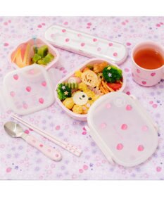 Mother garden ネット店 マザーガーデン 野いちご ランチ2点セット 《レトロストロベリー柄》