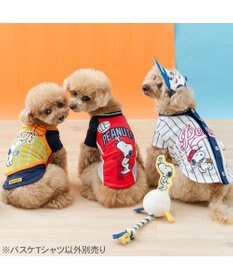 PET PARADISE スヌーピー バスケット Ｔシャツ 接触冷感《イエロー》 中型犬 大型犬