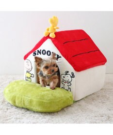 スヌーピー お庭付き赤い屋根 折り畳みハウス【小】 / PET