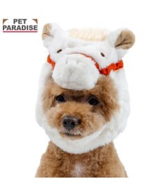 PET PARADISE ペットパラダイス 干支 午 帽子 《ホワイト》 小型犬