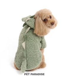 PET PARADISE 犬 服 パーカー 【小型犬】 恐竜 もこもこ