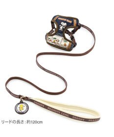 PET PARADISE スヌーピー ハーネス＆リード 《ワッペン柄》 ４Ｓ 小型犬